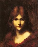 Jean-Jacques Henner - A Red haired Beauty